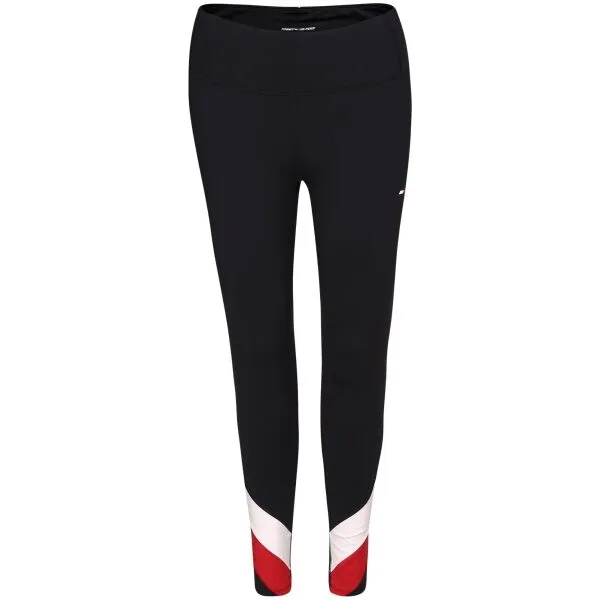 Tommy Hilfiger HW COLOR BLOCK LEGGING Dámske legíny, tmavo modrá, veľkosť