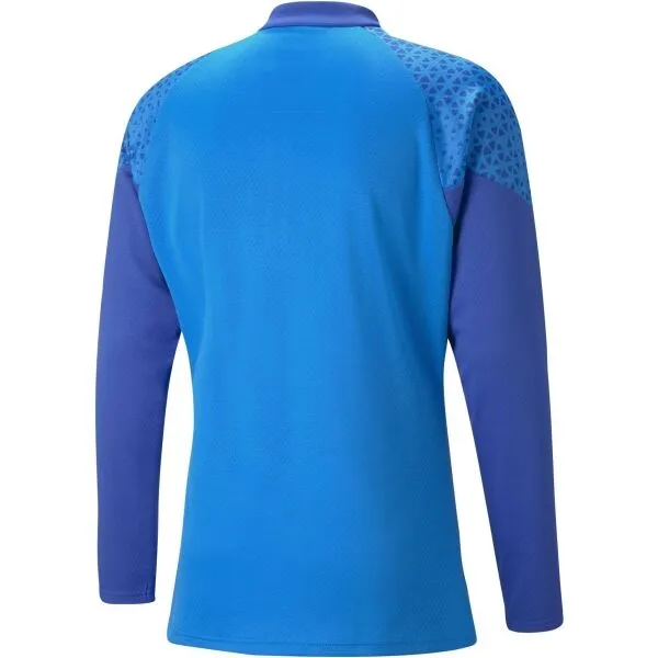 Puma TEAMCUP TRAINING 1/4 ZIP TOP Pánska športová mikina, modrá, veľkosť