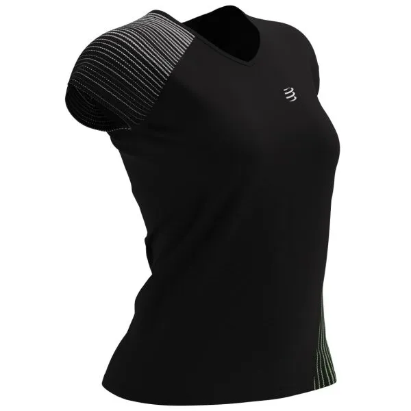 Compressport PERFORMANCE SS TSHIRT Dámske bežecké tričko, čierna, veľkosť