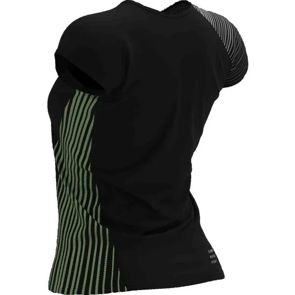 Compressport PERFORMANCE SS TSHIRT Dámske bežecké tričko, čierna, veľkosť