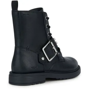 Black Girls Ankle Boots Geox Eclair - Girls