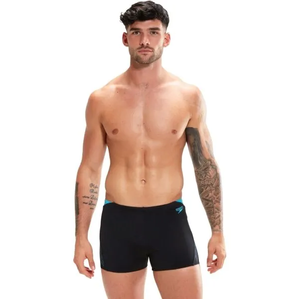 Speedo hyper boom splice aquashort black/bolt s - uk32