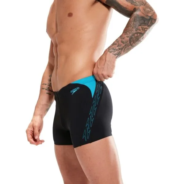 Speedo hyper boom splice aquashort black/bolt s - uk32