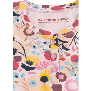 ALPINE PRO ILO Dievčenské šaty, ružová, veľkosť 140-146