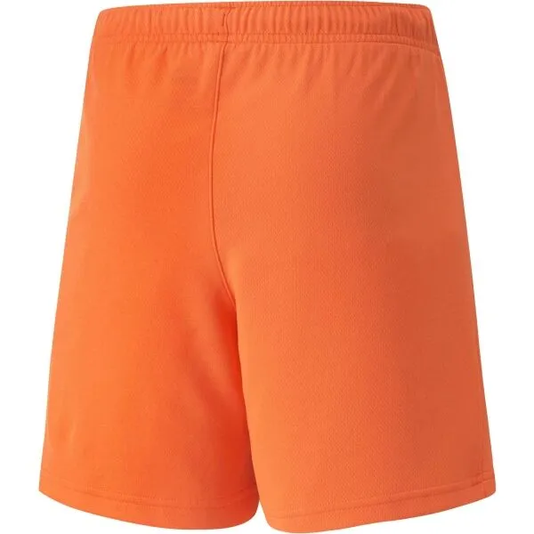 Puma TEAMRISE SHORT JR Juniorské šortky, oranžová, veľkosť