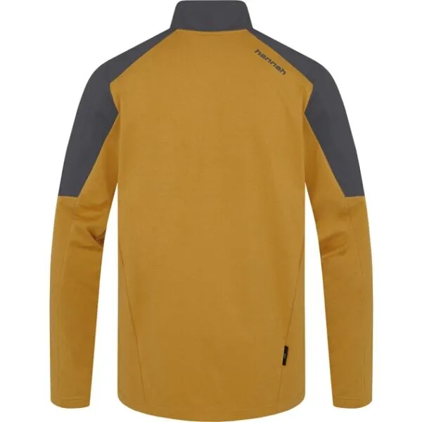 Mikina na zips Hannah Enge - harvest gold/asphalt melange