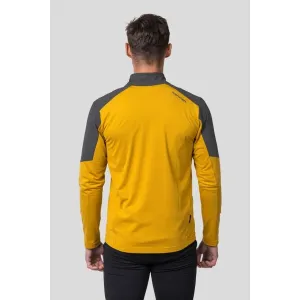 Mikina na zips Hannah Enge - harvest gold/asphalt melange