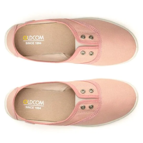 Oldcom SARAH Dámske bavlnené Slip-on tenisky, ružová, veľkosť