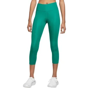 Nike DF FAST CROP W Dámske bežecké legíny, zelená, veľkosť