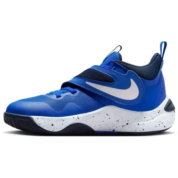 Nike TEAM HUSTLE D 11 Detská basketbalová obuv, modrá, veľkosť 36