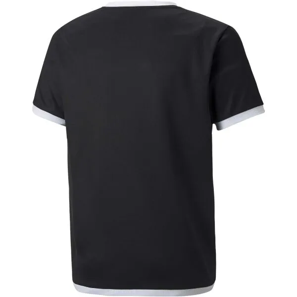 Puma TEAM LIGA JERSEY JR Juniosrské futbalové tričko, čierna, veľkosť