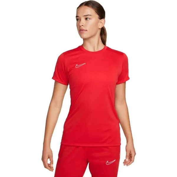 Nike DRI-FIT ACADEMY Dámske futbalové tričko, červená, veľkosť