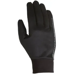 PROGRESS RUNNING GLOVES Bežecké rukavice, čierna, veľkosť