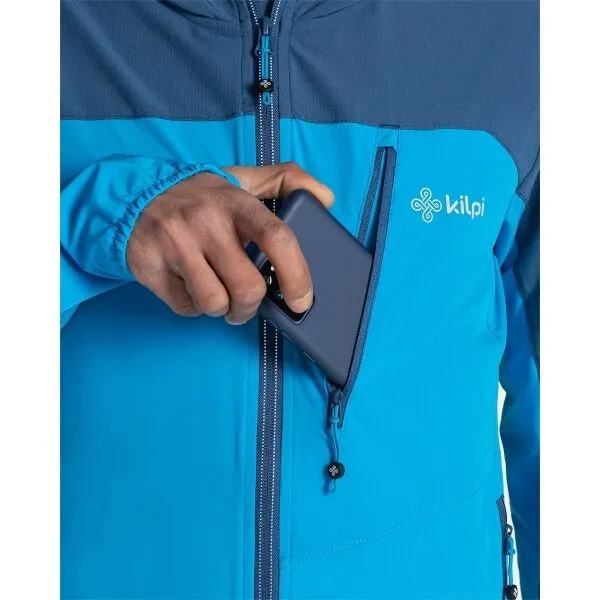 KILPI NEATRIL Pánska softshellová bunda, modrá, veľkosť