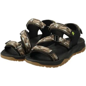 ALPINE PRO CARLUS Pánske sandále, khaki, veľkosť