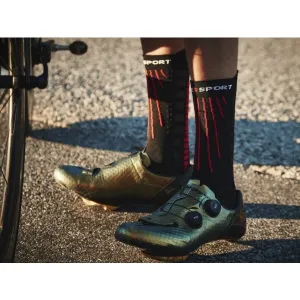 Compressport AERO SOCKS Cyklistické ponožky, čierna, veľkosť