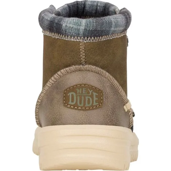 HEY DUDE BRADLEY Y CLASSIC Detská voľnočasová obuv, khaki, veľkosť