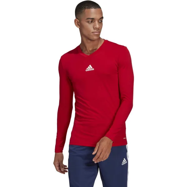 adidas TEAM BASE TEE Pánske futbalové tričko, červená, veľkosť