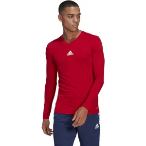 adidas TEAM BASE TEE Pánske futbalové tričko, červená, veľkosť