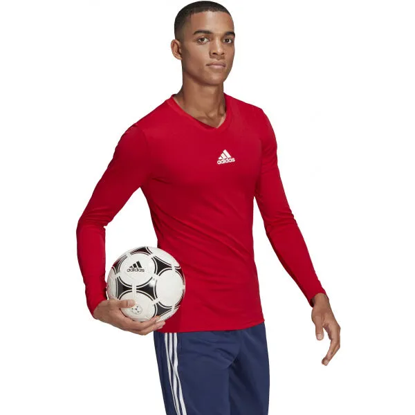 adidas TEAM BASE TEE Pánske futbalové tričko, červená, veľkosť