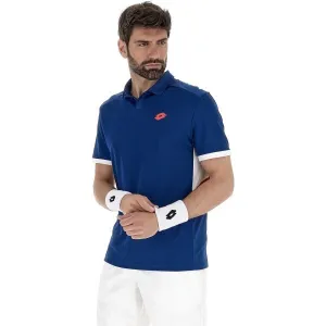 Lotto SQUADRA III POLO Pánske tenisové polo tričko, modrá, veľkosť