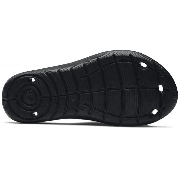 Under Armour B LOCKER IV SL Detské šľapky, čierna, veľkosť 32