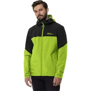 Jack Wolfskin WEILTAL 2L JKT M Pánska outdoorová bunda, reflexný neón, veľkosť