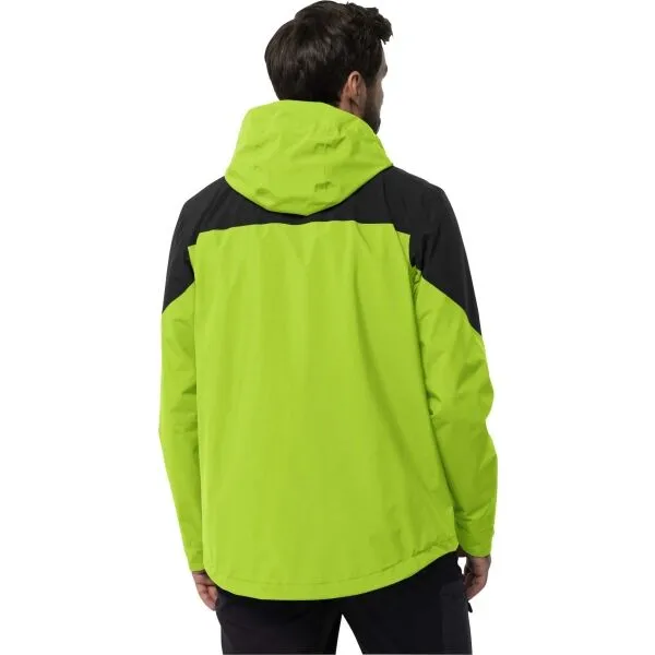 Jack Wolfskin WEILTAL 2L JKT M Pánska outdoorová bunda, reflexný neón, veľkosť