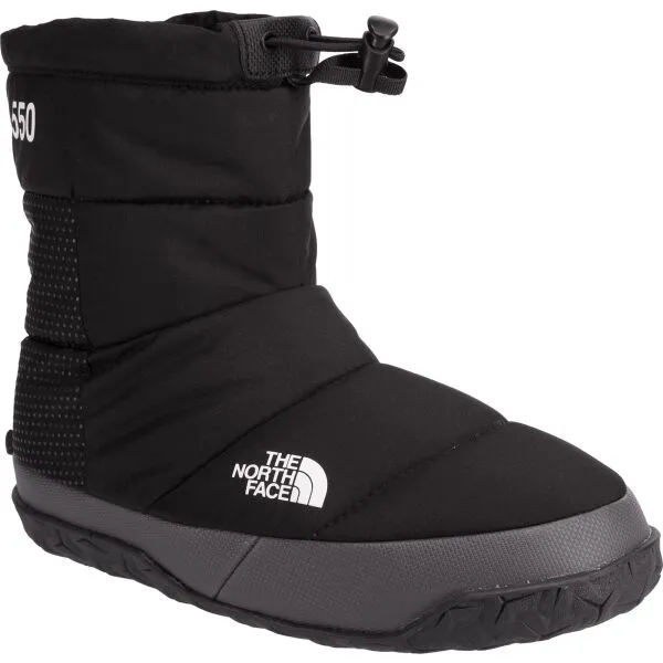 Páperové papuče dámske The North Face Nuptse Apres Bootie - tnf black/asphalt grey