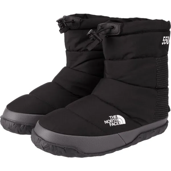 Páperové papuče dámske The North Face Nuptse Apres Bootie - tnf black/asphalt grey