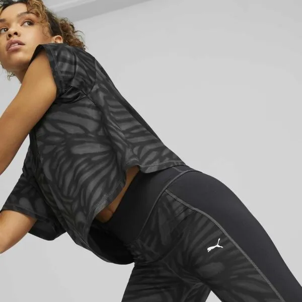 Puma TRAIN FAVORITES AOP HIGH WAIST 7/8 TIGHT Dámske legíny, čierna, veľkosť
