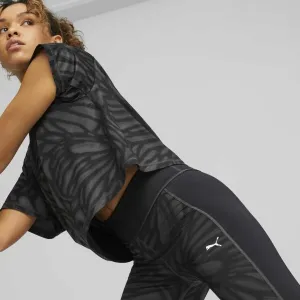 Puma TRAIN FAVORITES AOP HIGH WAIST 7/8 TIGHT Dámske legíny, čierna, veľkosť