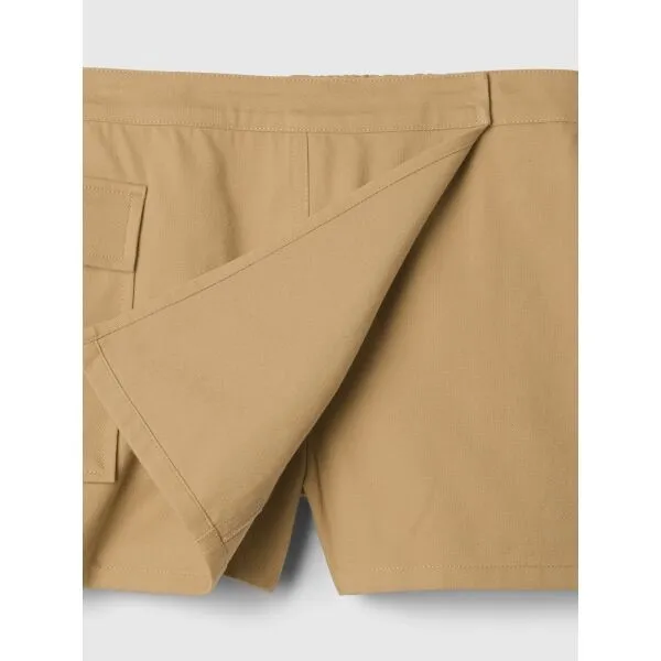 GAP UTILITY WRAP Dievčenská kraťasová sukňa, béžová, veľkosť