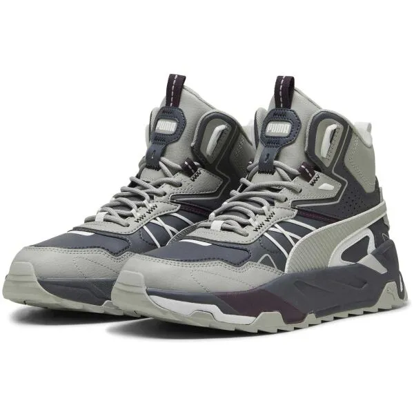 Puma TRINITY MID HYBRID L Pánska voľnočasová obuv, sivá, veľkosť 43
