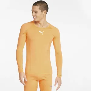 Puma LIGA BASELAYER TEE LS Pánske funkčné tričko, oranžová, veľkosť