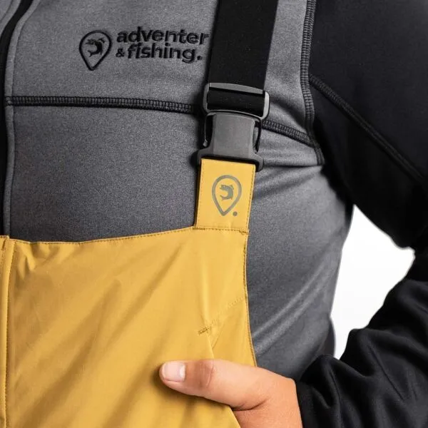 ADVENTER & FISHING FISHING PANTS Pánske nohavice s membránou, hnedá, veľkosť