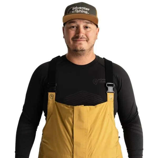 ADVENTER & FISHING FISHING PANTS Pánske nohavice s membránou, hnedá, veľkosť