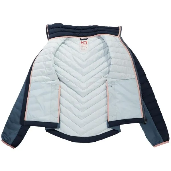 KARI TRAA EVA DOWN JACKET Dámska páperová izolačná bunda, tmavo modrá, veľkosť
