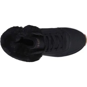 Skechers UNO RUGGED Dievčenská zateplená obuv, čierna, veľkosť