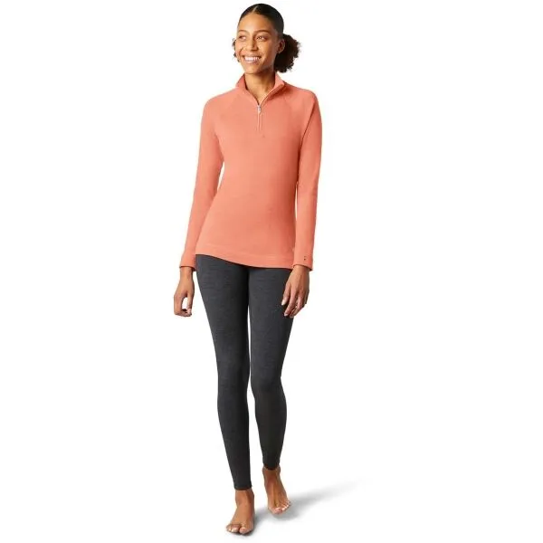 Smartwool W CLASSIC THERMAL MERINO BL 1/4 ZB Dámske tričko, lososová, veľkosť