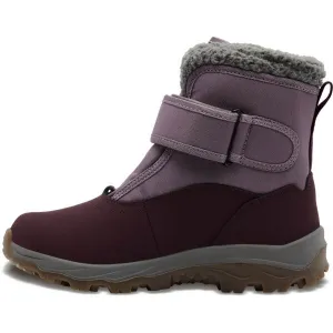 Jack Wolfskin VOJO SHELL TEXAPORE MID VC K Detská zimná obuv, vínová, veľkosť