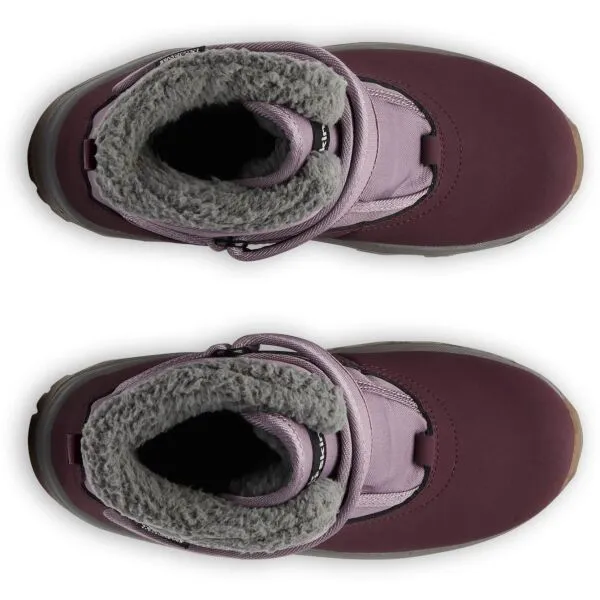 Jack Wolfskin VOJO SHELL TEXAPORE MID VC K Detská zimná obuv, vínová, veľkosť