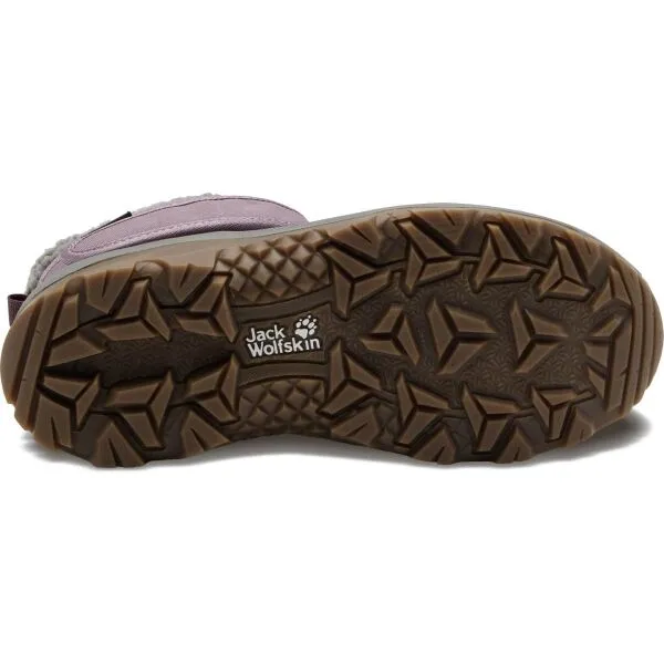 Jack Wolfskin VOJO SHELL TEXAPORE MID VC K Detská zimná obuv, vínová, veľkosť