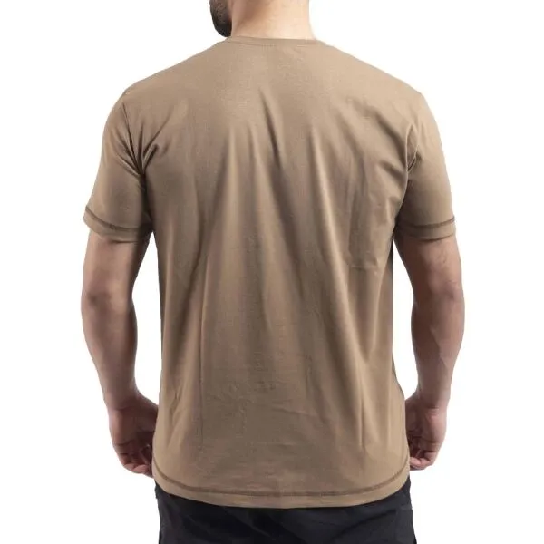 VAVWEAR BASETI03 Pánske tričko, hnedá, veľkosť