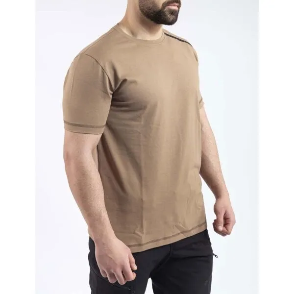 VAVWEAR BASETI03 Pánske tričko, hnedá, veľkosť
