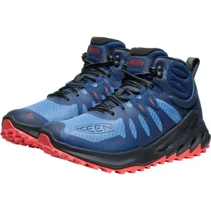 Keen ZIONIC MID WP M Pánska turistická obuv, modrá, veľkosť 41