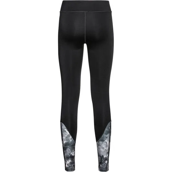 Odlo W ESSENTIAL PRINT TIGHTS Dámske bežecké legíny, čierna, veľkosť