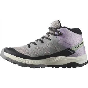 Salomon OUTRISE MID GTX W Dámska turistická obuv, sivá, veľkosť 37 1/3