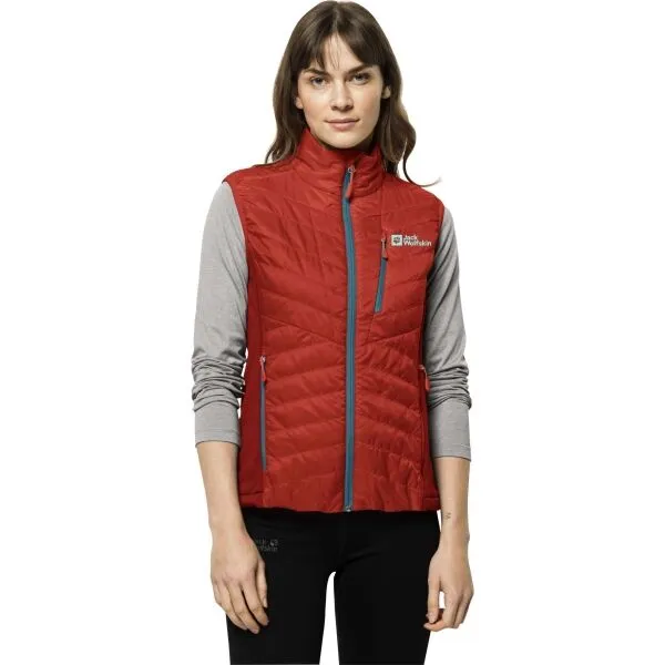 Jack Wolfskin ROUTEBURN PRO INS VEST W Dámska outdoorová vesta, oranžová, veľkosť