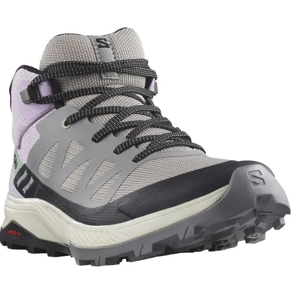 Salomon OUTRISE MID GTX W Dámska turistická obuv, sivá, veľkosť 37 1/3